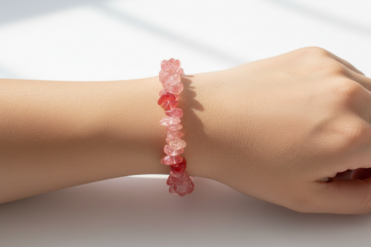 Cherry Quartz Intention Bracelet – Harmony, Hope & Balance