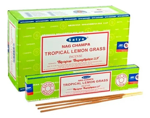 Satya Tropical Lemongrass Incense Sticks (Fresh + Uplift)