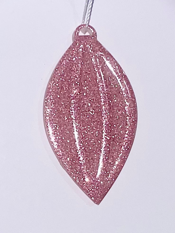 Handmade Druzy Resin Christmas Ornament - Frosted Elegance – Custom Colours Available