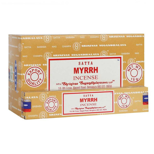 Satya Myrrh Incense Sticks (Purification + Reflection)