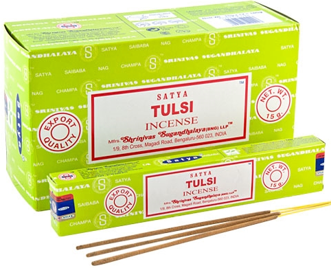 Satya Tulsi Incense Sticks (Purification + Clarity)