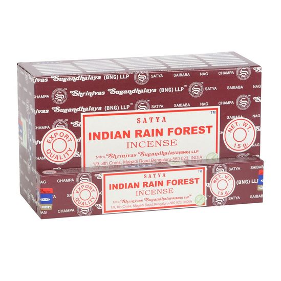 Satya Indian Rain Forest Incense Sticks (Earthy + Grounding)