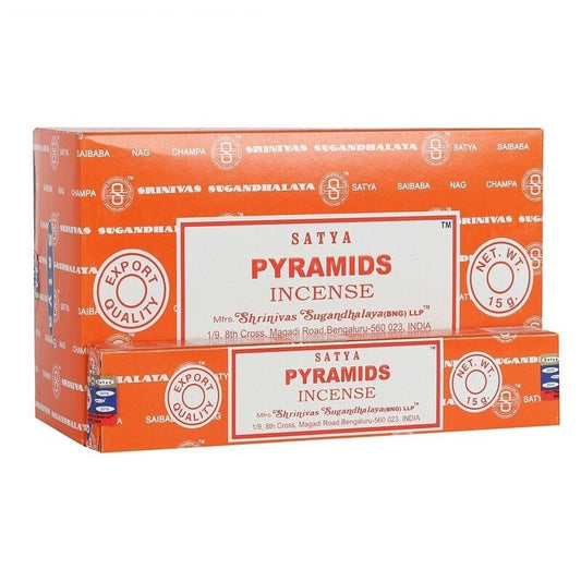 Satya Pyramid Incense Sticks (Focus + Energy)