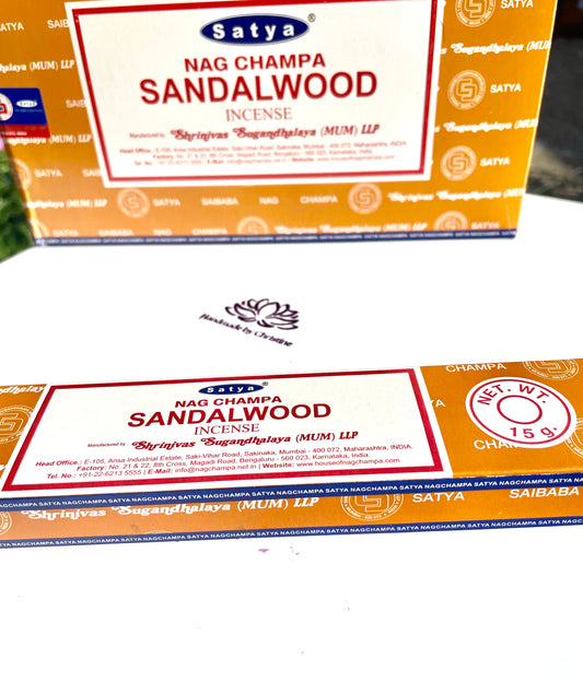 Nag Champa Sandalwood Satya Incense – Curated by Christine