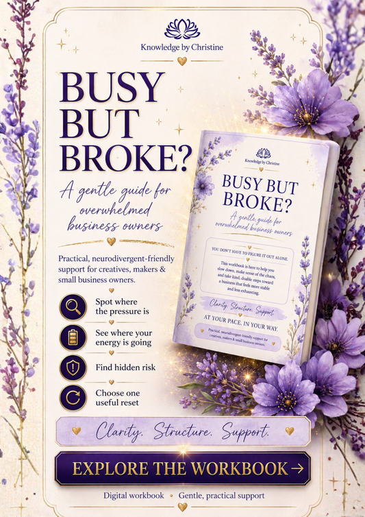 BUSY BUT BROKE?