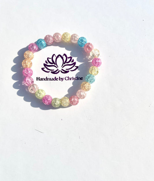 Cracked Crystal Multi-Colour Bracelet – Curated by Christine