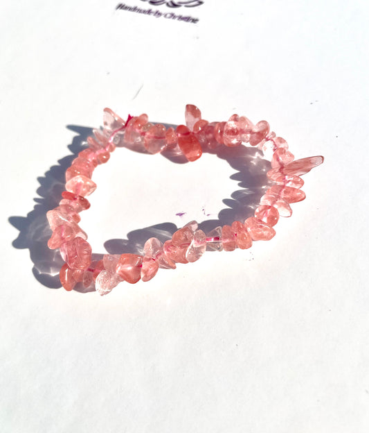 Cherry Quartz Bracelet – Curated by Christine