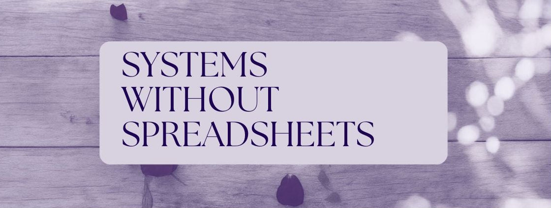 SYSTEMS WITHOUT SPREADSHEETS