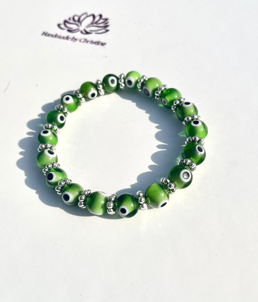 Evil Eye Green Bracelet – Curated by Christine