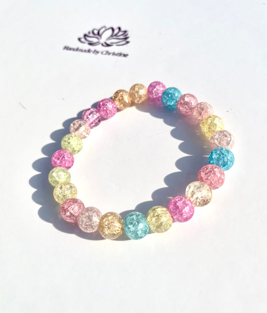 Cracked Crystal Multi-Colour Bracelet – Curated by Christine
