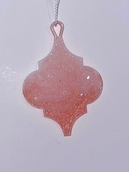 Handmade Druzy Resin Christmas Ornament - Regal Ornament – Custom Colours Available