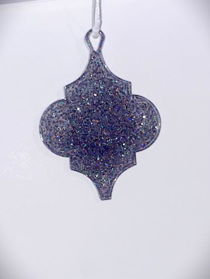 Handmade Druzy Resin Christmas Ornament - Regal Ornament – Custom Colours Available
