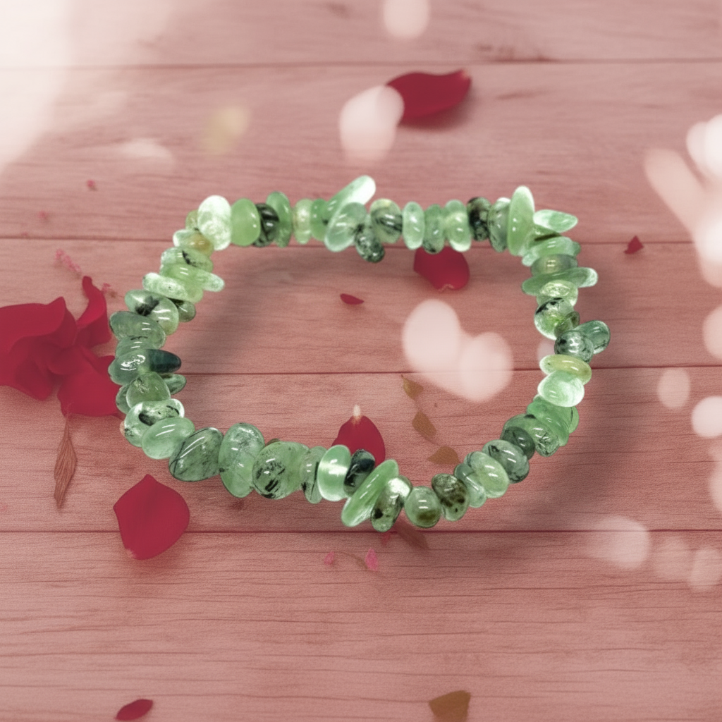 Crystal Intention Bracelet – Prehnite (Harmony & Balance)
