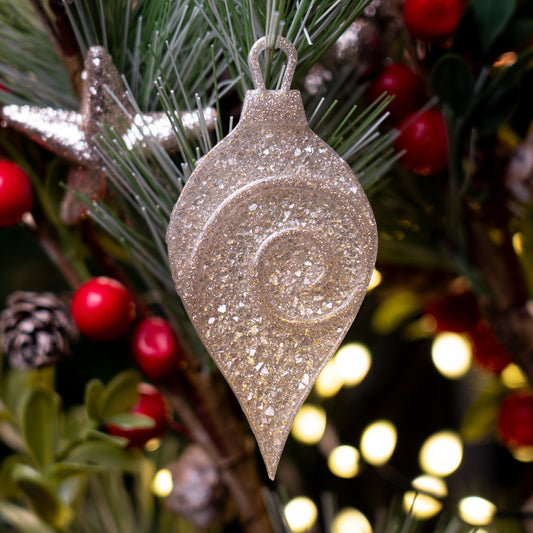 Handmade Druzy Resin Christmas Ornament - Twilight Swirl – Custom Colours Available