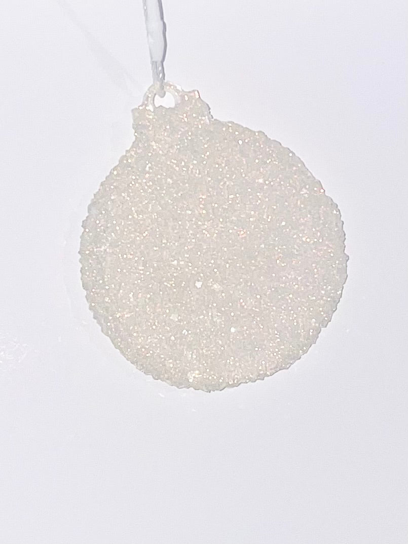 Handmade Druzy Resin Christmas Ornament - Classic Bauble – Custom Colours Available