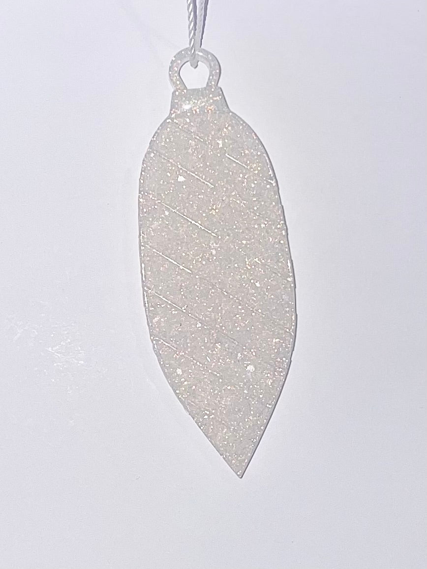 Handmade Druzy Resin Christmas Ornament - Winter Icicle – Custom Colours Available