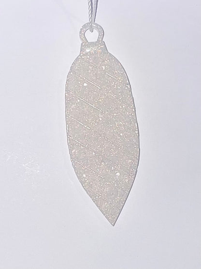 Handmade Druzy Resin Christmas Ornament - Winter Icicle – Custom Colours Available