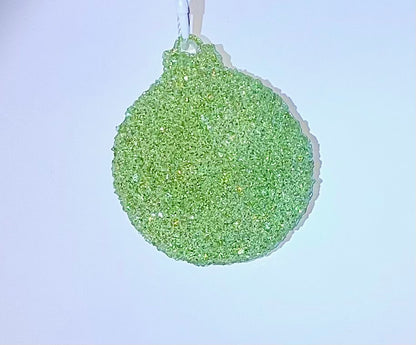 Handmade Druzy Resin Christmas Ornament - Classic Bauble – Custom Colours Available