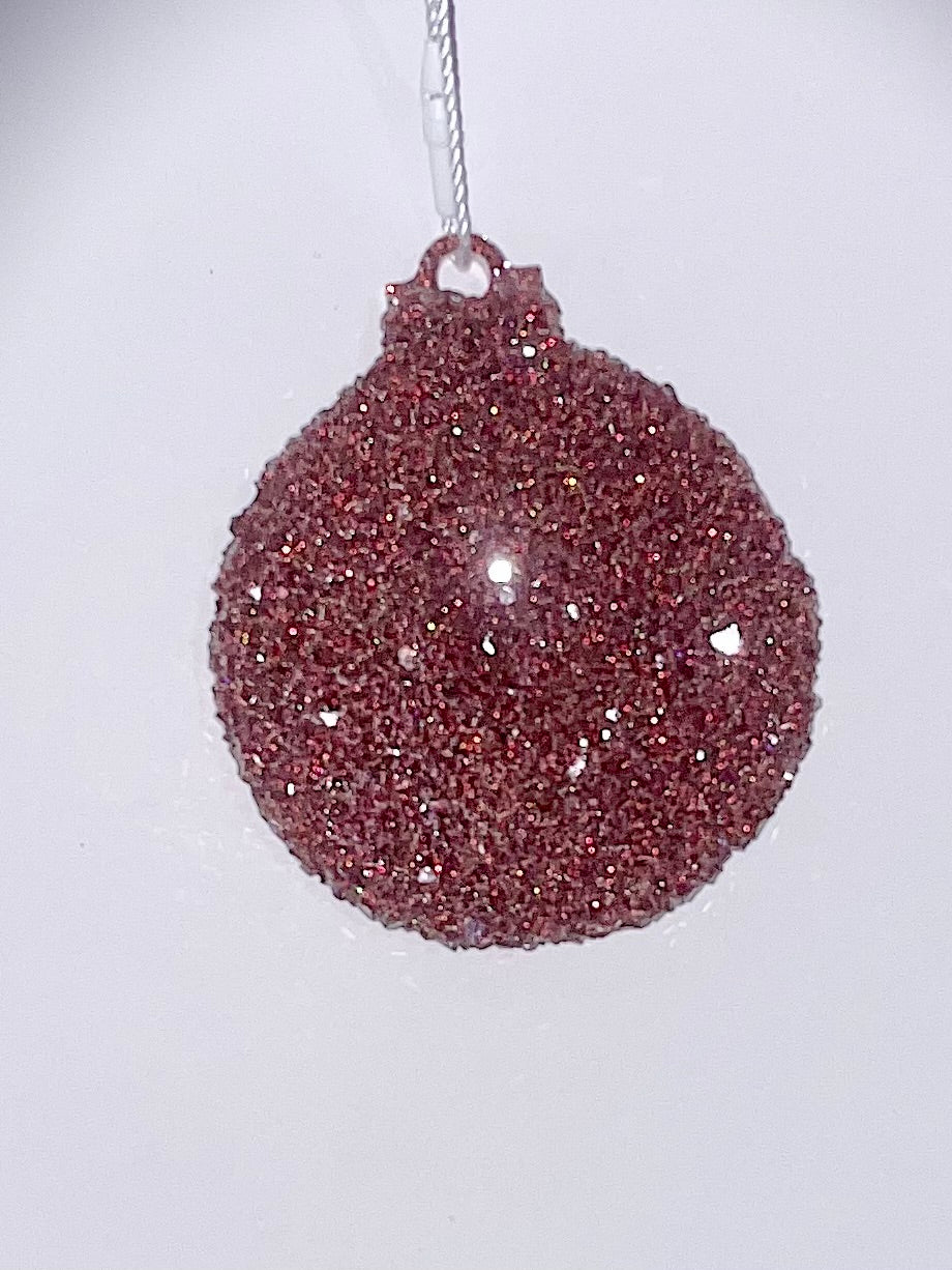 Handmade Druzy Resin Christmas Ornament - Classic Bauble – Custom Colours Available