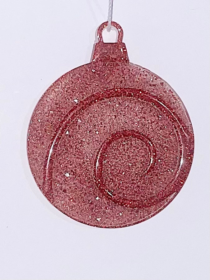 Handmade Druzy Resin Christmas Ornament - Galaxy Bauble – Custom Colours Available