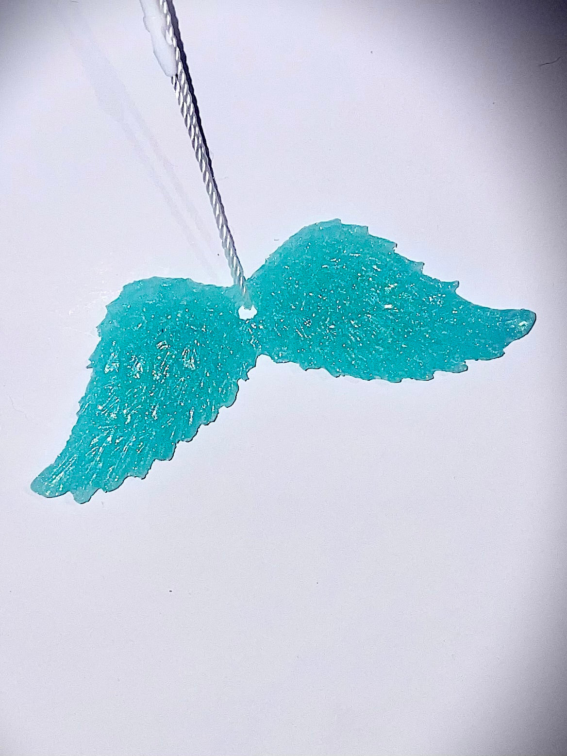 Handmade Druzy Resin Christmas Ornament - Wings – Custom Colours Available