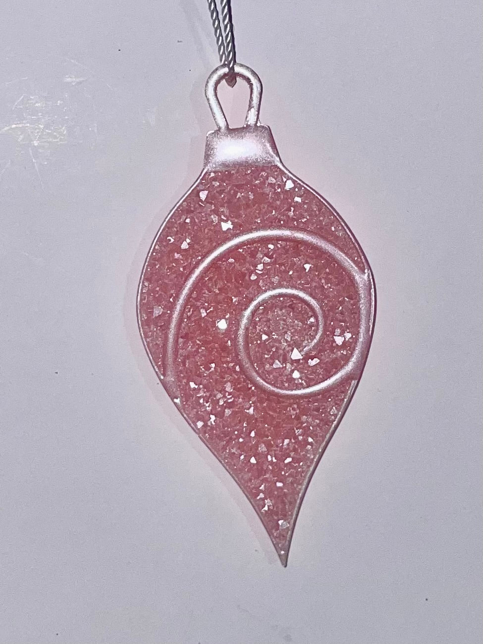 Handmade Druzy Resin Christmas Ornament - Twilight Swirl – Custom Colours Available