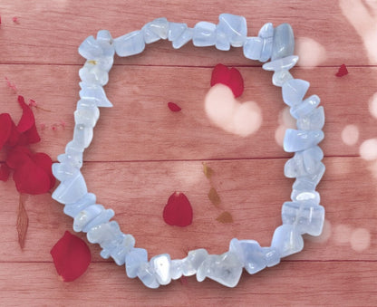 Crystal Intention Bracelet – Chalcedony (Harmony & Balance)