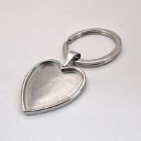 Stainless Steel Heart Keyring – Memorial Keepsake