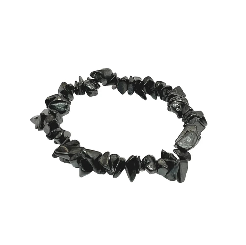 Crystal Intention Bracelet – Shungite (Grounding & Protection)
