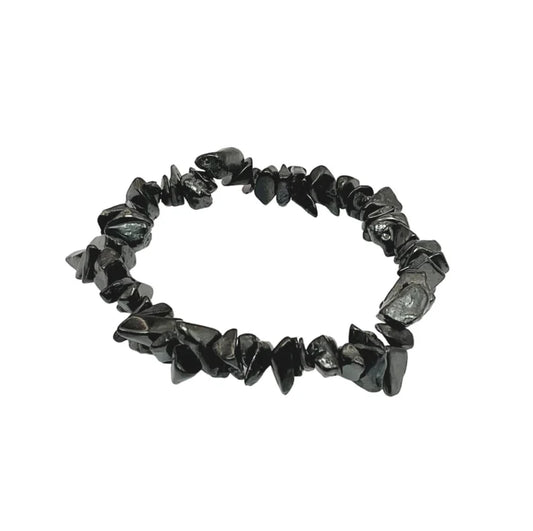 Crystal Intention Bracelet – Shungite (Grounding & Protection)