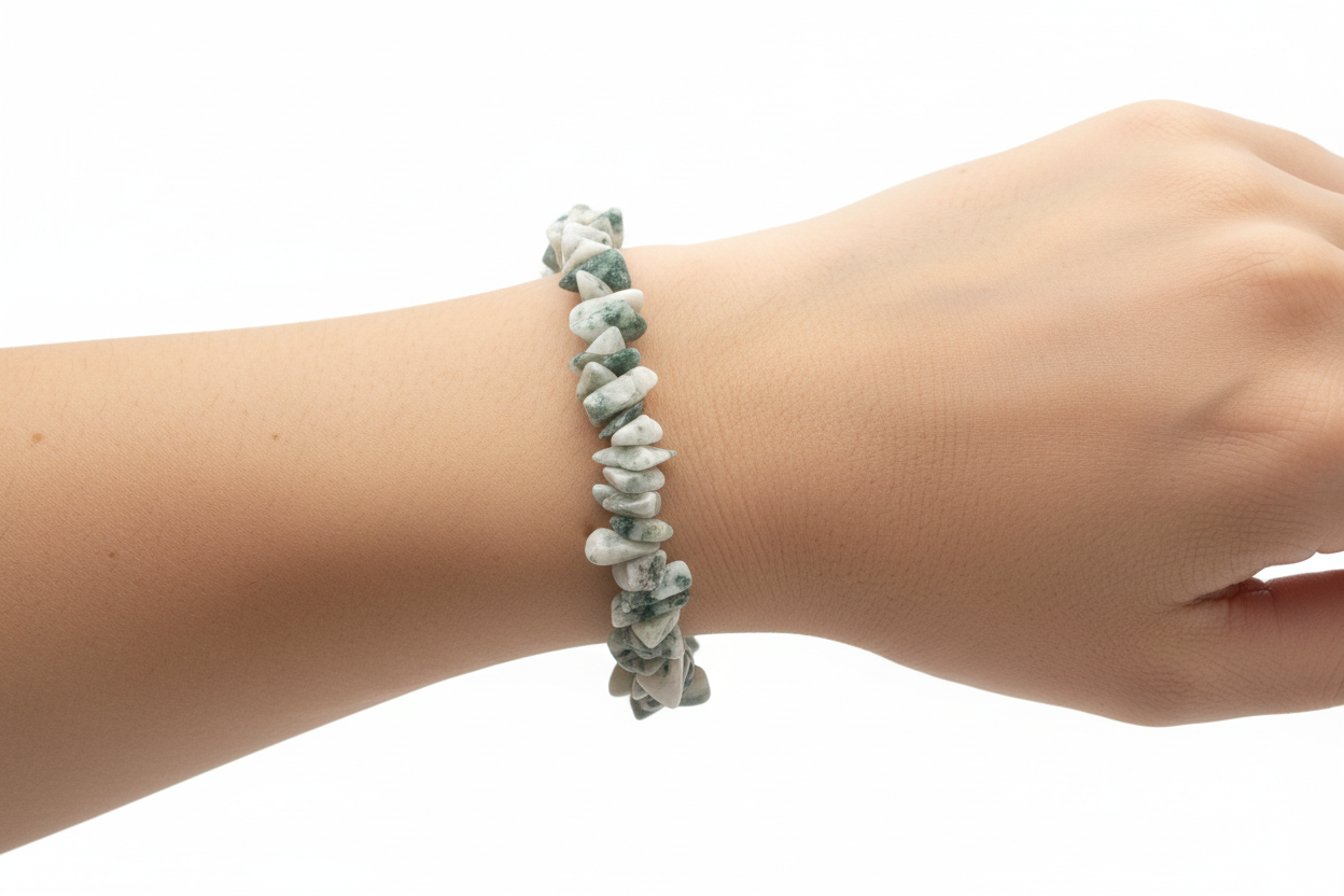Moss Agate Intention Bracelet – Harmony & Balance