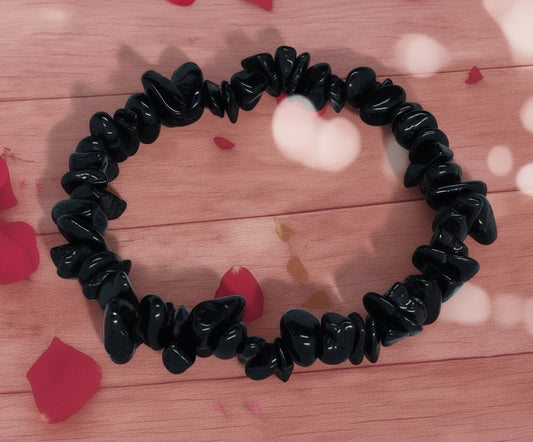 Crystal Intention Bracelet – Obsidian (Protection)