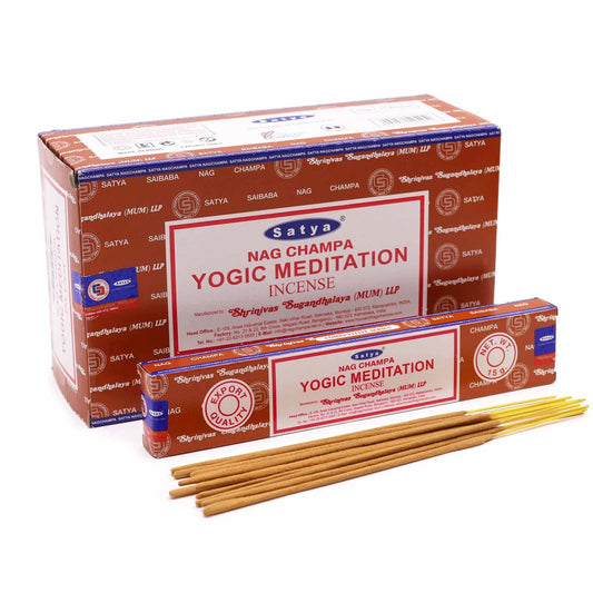 Satya Yogic Meditation Incense Sticks (Focus + Stillness)