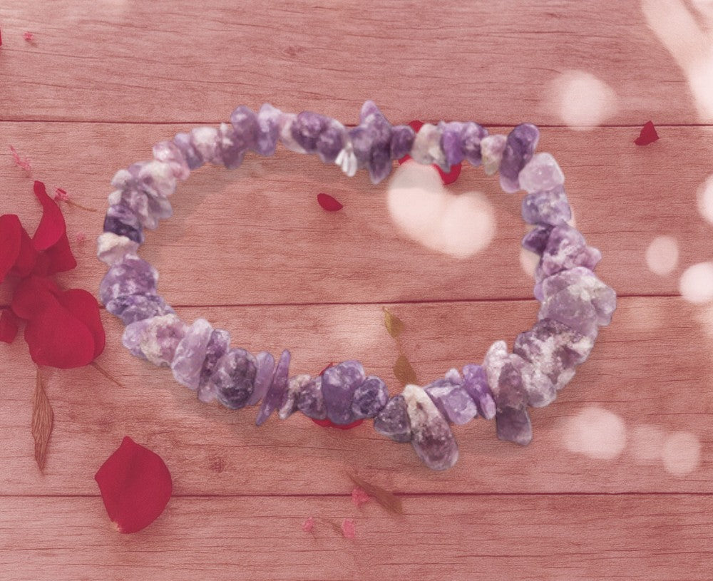 Crystal Intention Bracelet – Lepidolite (Calm & Protection)