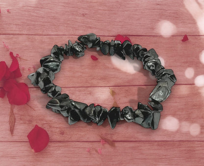 Crystal Intention Bracelet – Shungite (Grounding & Protection)