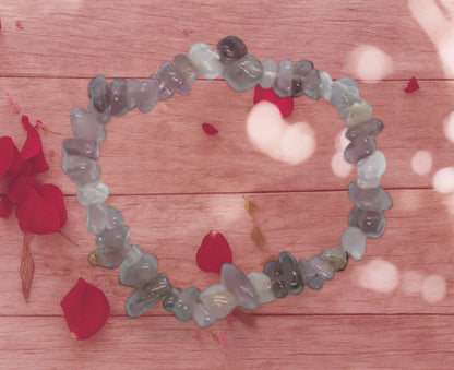 Crystal Intention Bracelet – Purple Rose Quartz (Love)